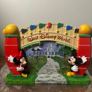 NEW Walt Disney World Entrance Sign 4x6 Picture Frame Mickey Minnie Mouse Photo